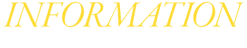 INFORMATION インフォメーション